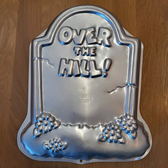 Wilton Over The Hill Tombstone Cake Pan Jello Mold 2105-1237 Retirement Birthday - Picture 1 of 10